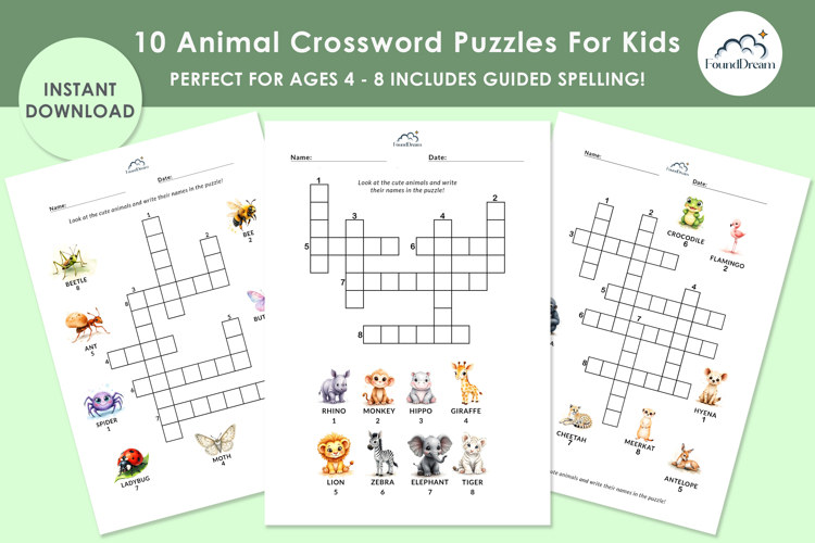 Printable Crossword Puzzles For Kids Image 5