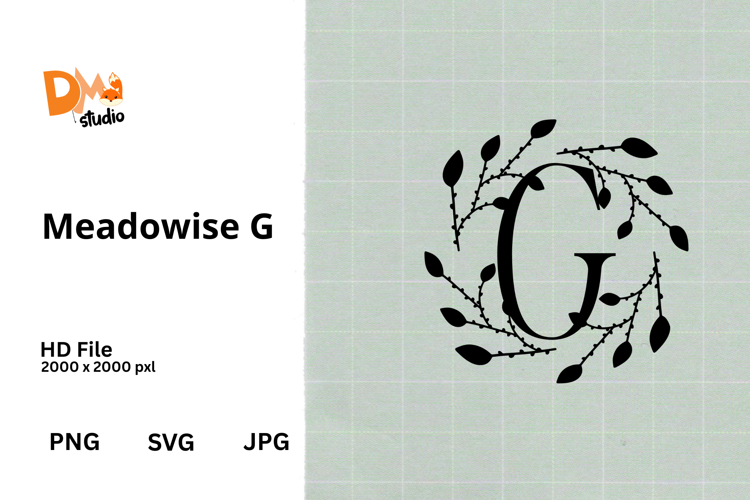 Floral Monogram Letter Svg Image 7