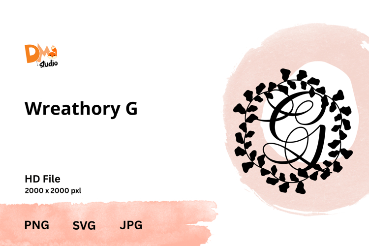 Wreath Monogram SVGs Image 16