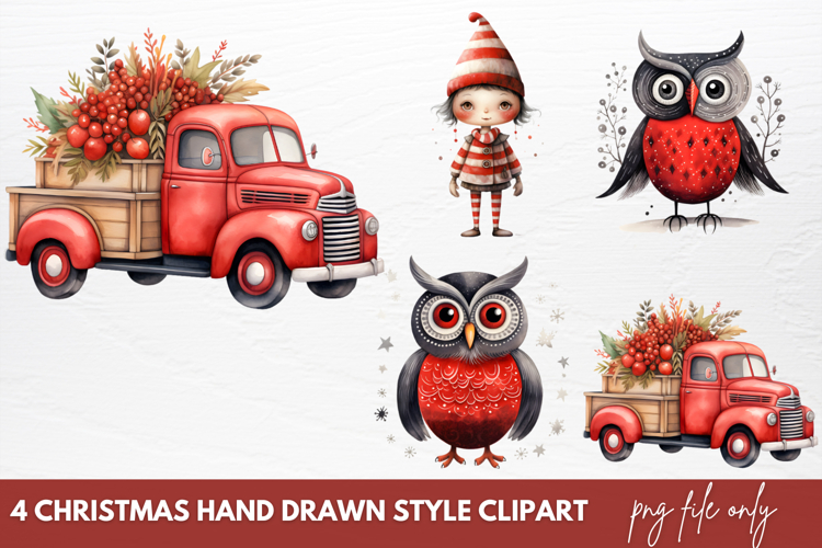 Christmas Watercolor Clipart Image 5