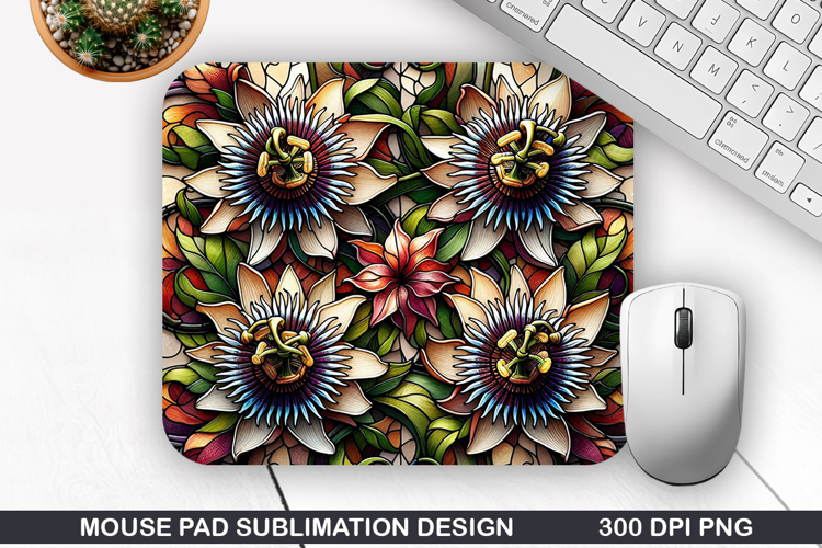 Mouse Pad Sublimation, Summer Flower Mouse Pad PNG Design