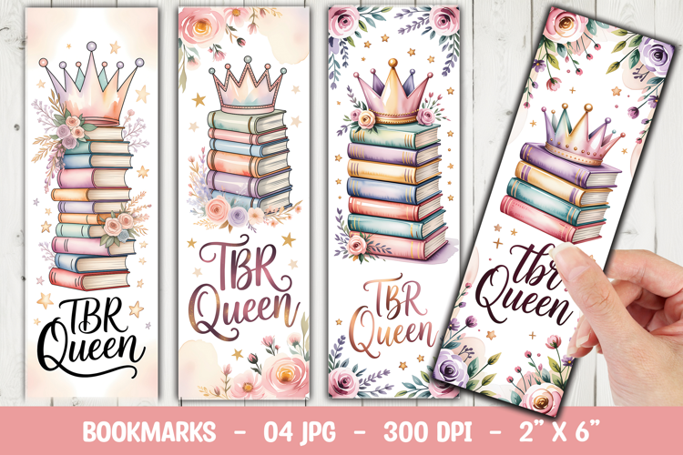 TBR Queen Bookmark Sublimation