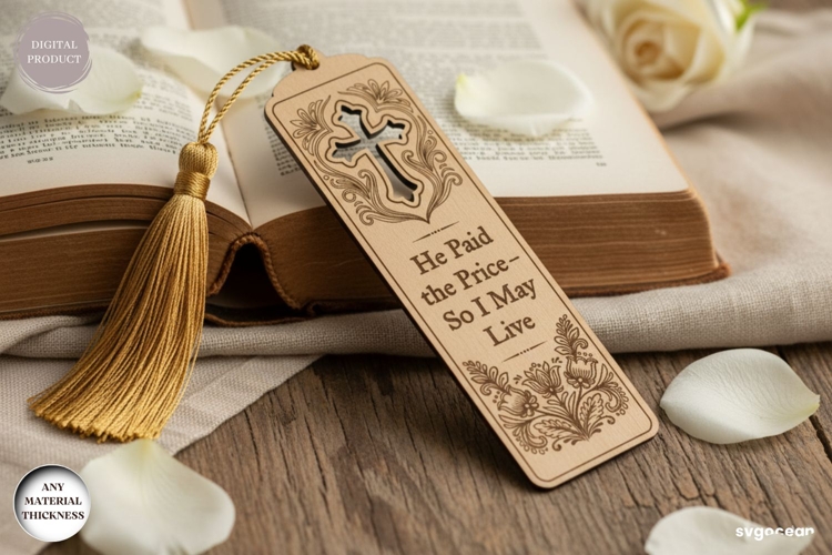 Christian Bookmark Laser Cut | Glowforge | SVG