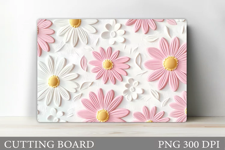 Flowers Cutting Board Design. Flowers Kitchen Cutting Board