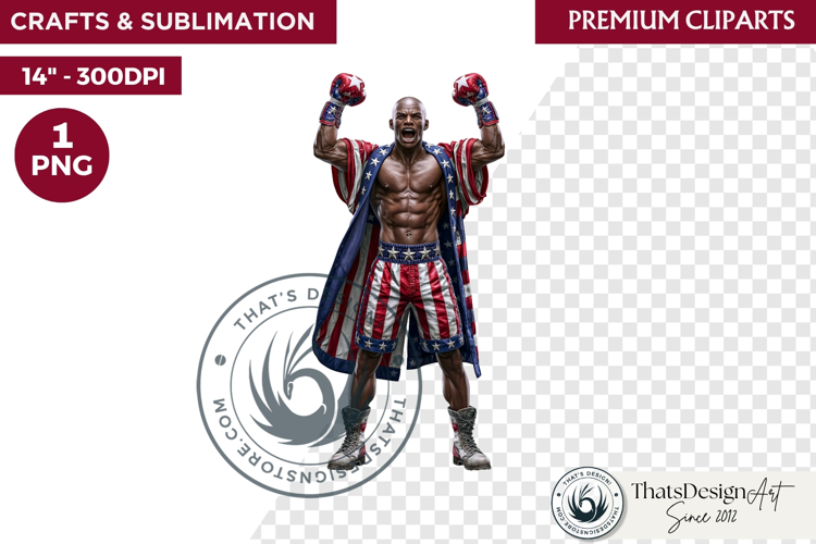 4th of July Character PNG, Patriotic Americana Portraits
