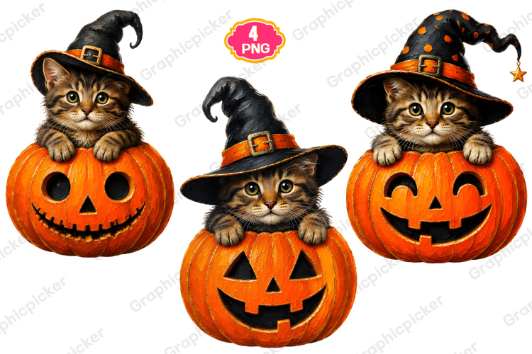 Funny Black Cat Pumpkin PNG, Black Cat Pumpkin PNG SVG