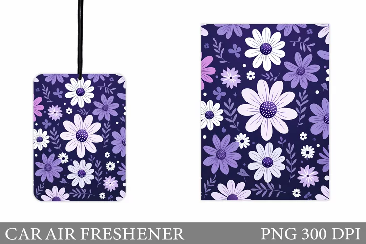 Daisy Flowers Car Air Freshener. Car Air Freshener