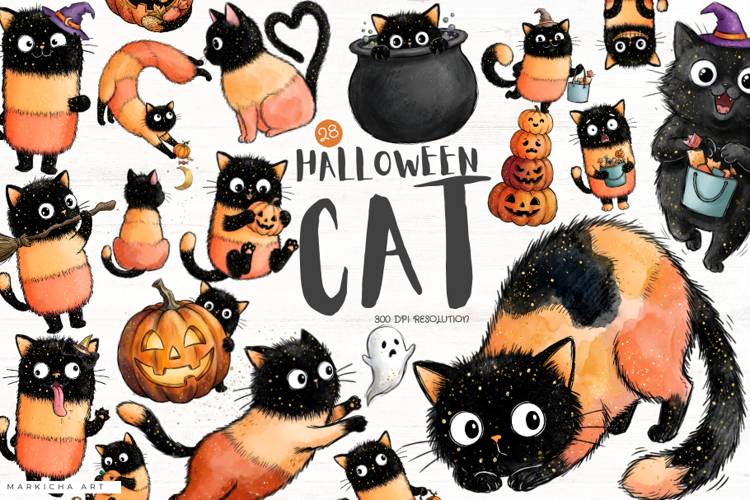 Halloween Cat Clipart Image 20