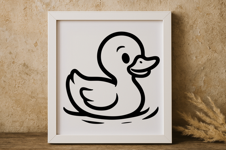 Cute Funny Duck SVG