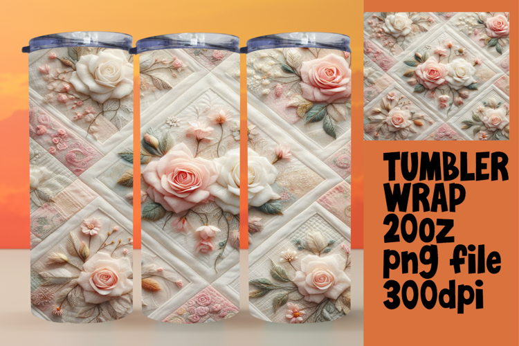 DYNAMIC PNG for 20oz Tumbler , Patchwork