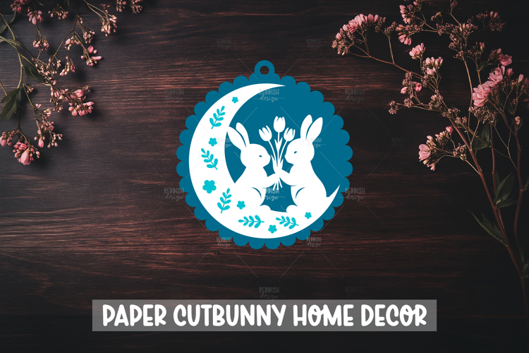 Floral Bunny Svg Image 5