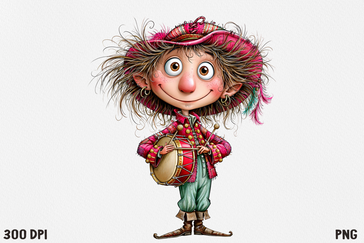 Whimsical Christmas Character Clipart PNG, Cute Holiday