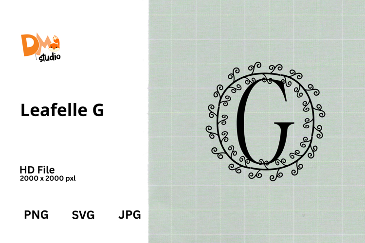 Floral Monogram Letter Svg Image 11