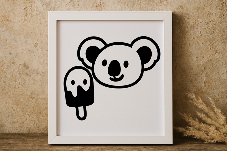 Cute Summer Koala SVG