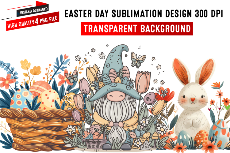 Easter png,Easter Sublimation Designs, 4 Easter Day Clipart