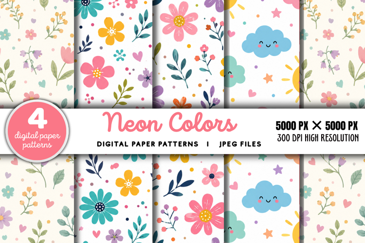 Neon Color Background Image 2
