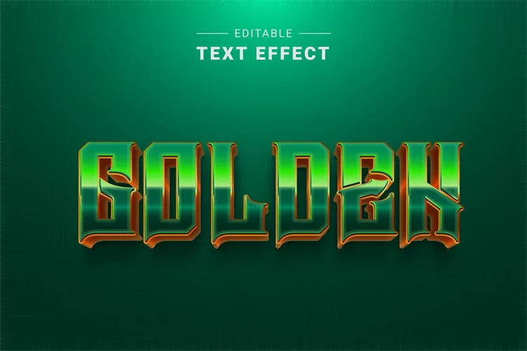 Editable Text Effect for Illustrator. Vector Graphic styles