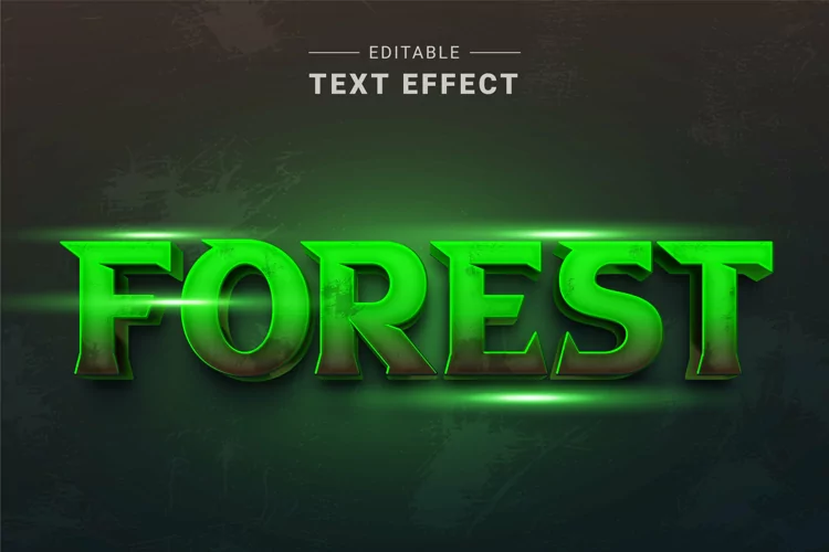 Editable Text Effect for Illustrator. Vector Graphic styles