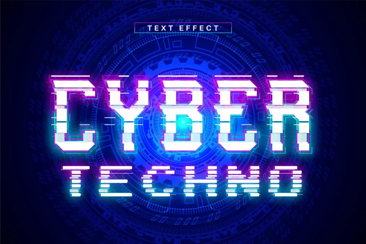Editable Text Effect for Illustrator. Vector Graphic styles