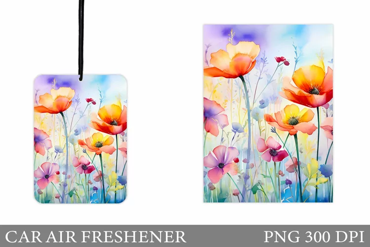 Wildflowers Car Air Freshener. Summer Car Air Freshener