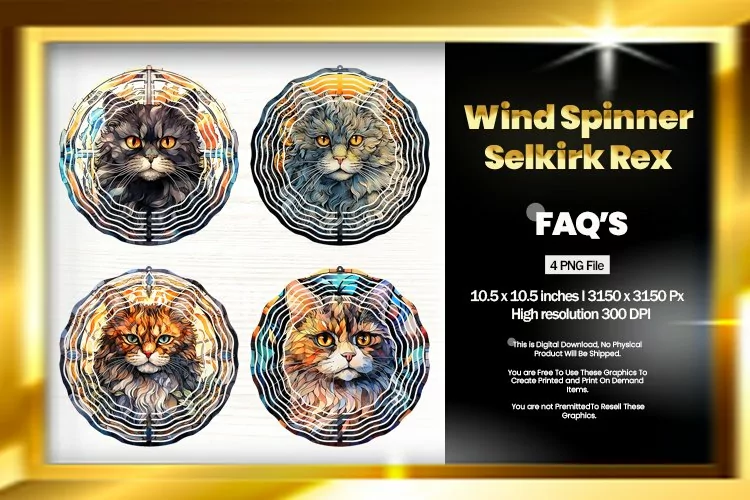 Selkirk Rex Wind Spinner Sublimation - 04 Variation