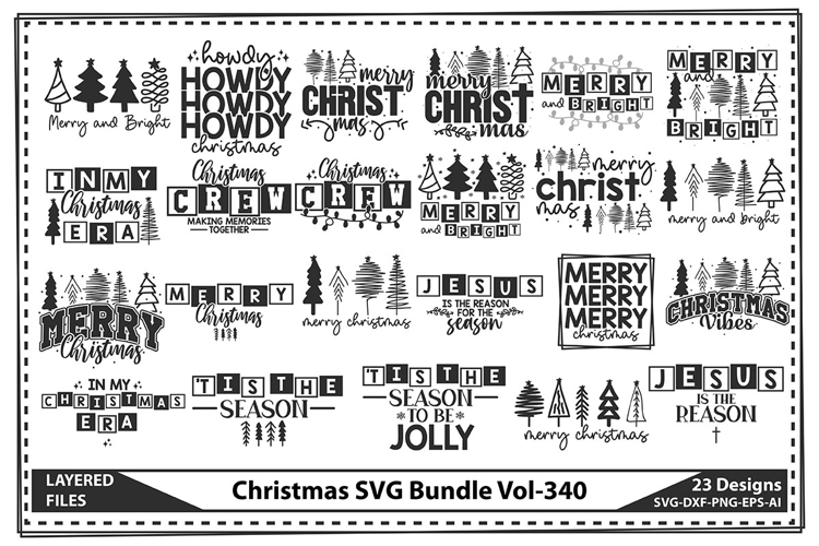 Christmas SVG Bundle, Xmas Svg, Merry Christmas Svg Designs