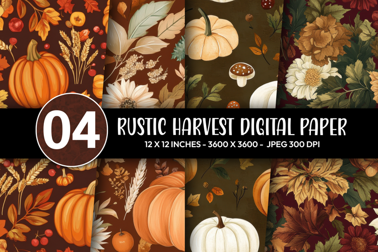 Rustic Harvest Digital Paper