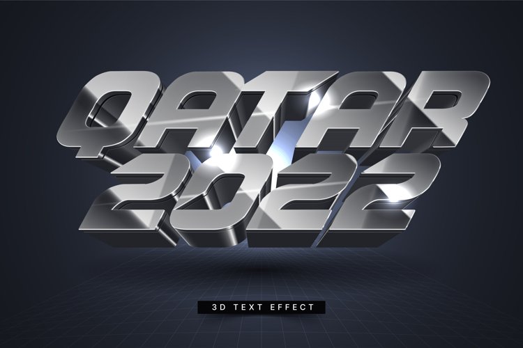 Editable Text Effect for Illustrator. Vector Graphic styles example image 1