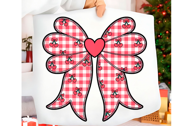 Valentines Day Coquette Bow PNG