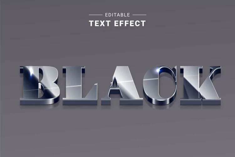 Editable Text Effect for Illustrator. Vector Graphic styles