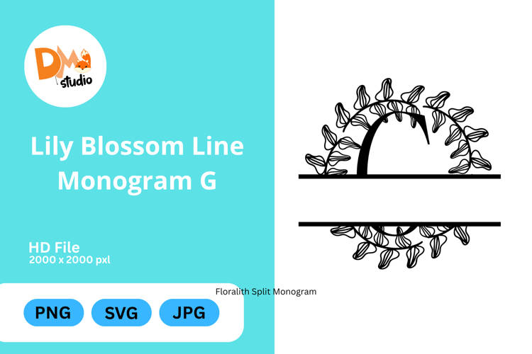 Floral Monogram Letter Svg Image 21