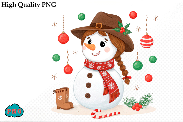 Christmas Cactus and Cow Boy Boots PNG