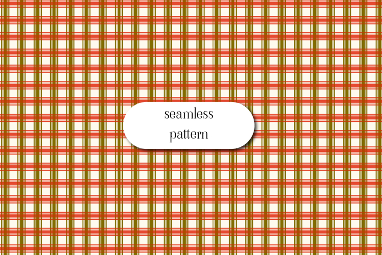 Christmas Plaid Seamless Pattern | Holiday Digital Paper