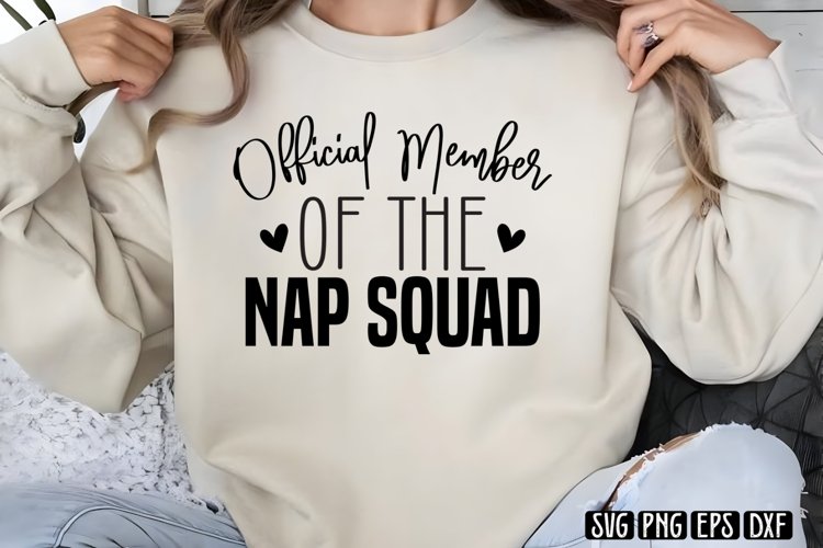 Official member of the nap squad SVG PNG