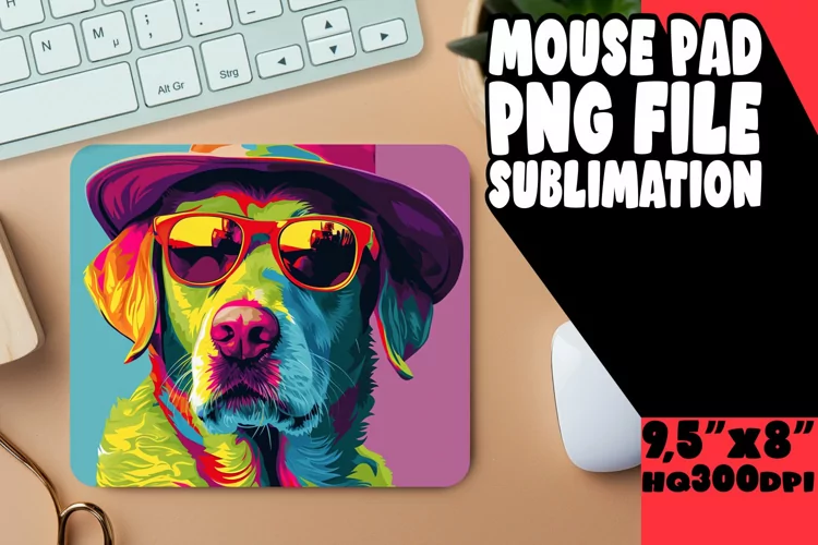 Colorful Doggy Sublimation Print