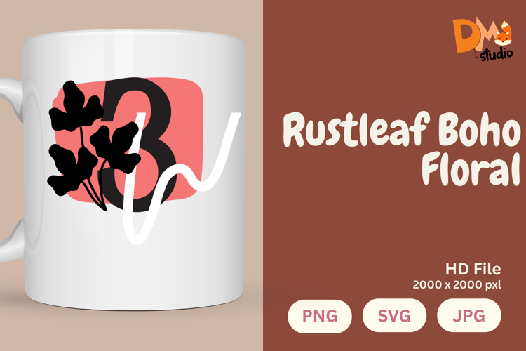 Leaf Monogram Svg Image 8