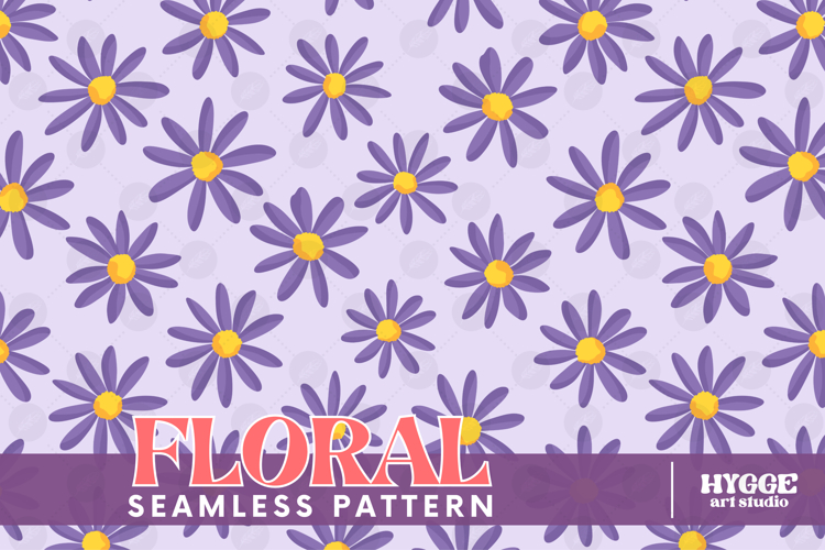 Retro Flowers Seamless Pattern Floral Png Sublimation Daisy