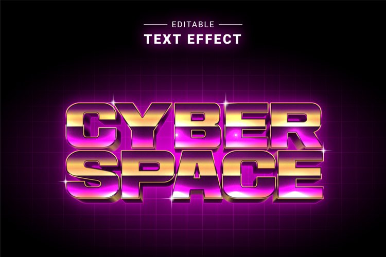 Editable Text Effect for Illustrator. Vector Graphic styles example image 1