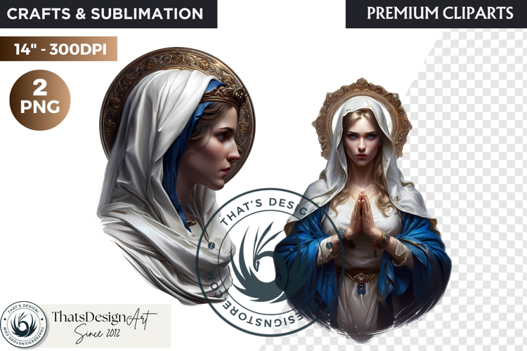 Virgin Mary Clipart PNG, Mother with Jesus Christian graphic