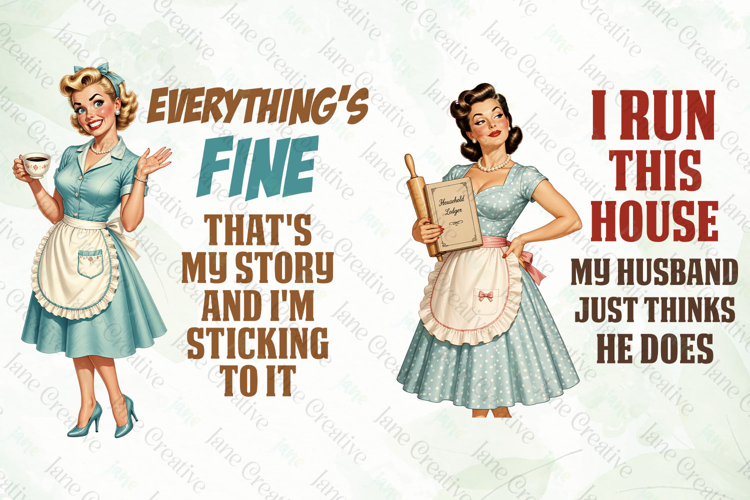 Sarcastic Housewife Clipart