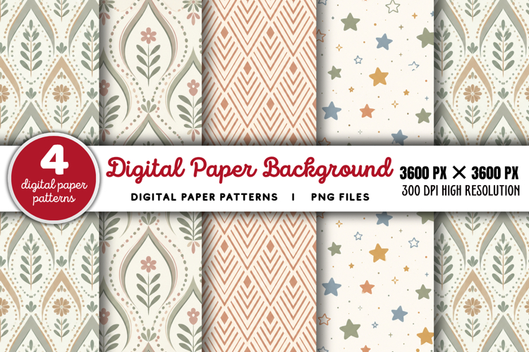 Digital Paper Background PNG