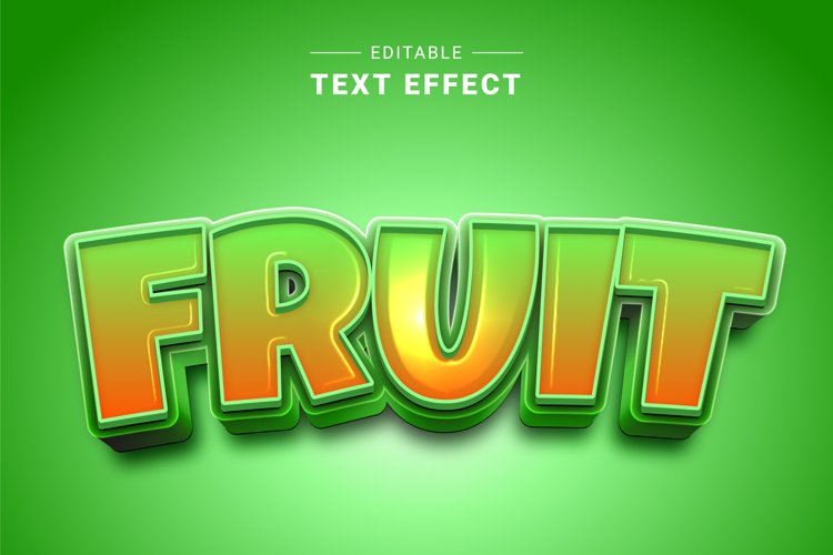 Editable Text Effect for Illustrator. Vector Graphic styles