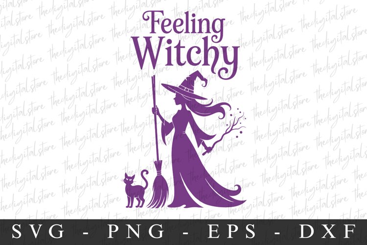 Feeling WitchySvg | Halloween Svg | Cricut example image 1