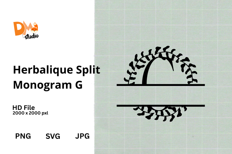 Floral Monogram Letter Svg Image 9