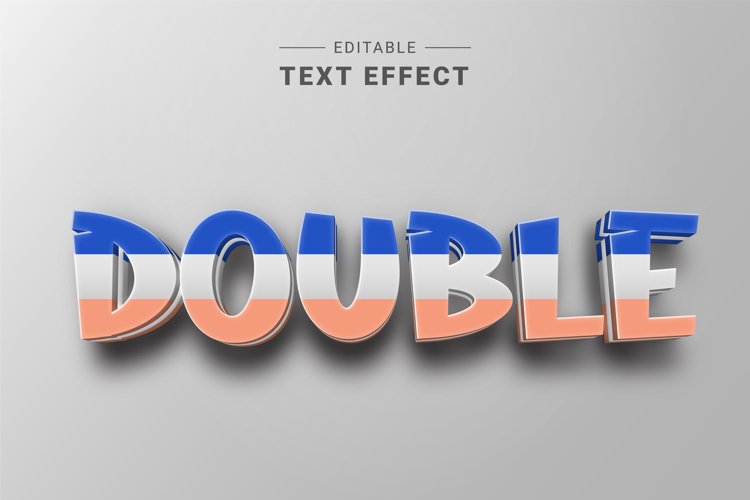 Editable Text Effect for Illustrator. Vector Graphic styles example image 1
