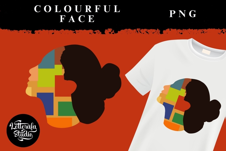 Colourful Face PNG