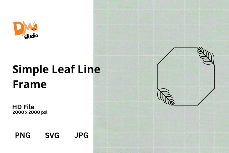 Leaf Outline Clipart Image 16