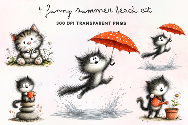 Cute Cat Illustration Image 15