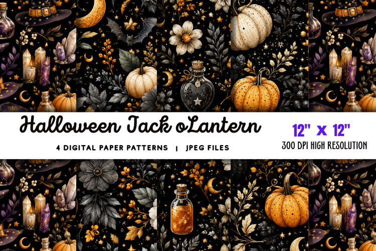 Halloween Scrapbook Paper Image 4