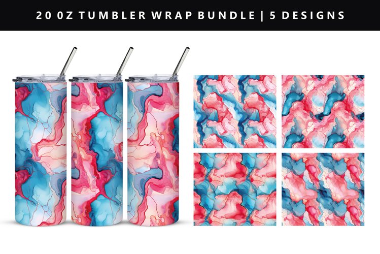 Alcohol Ink Tumbler Wrap Image 17